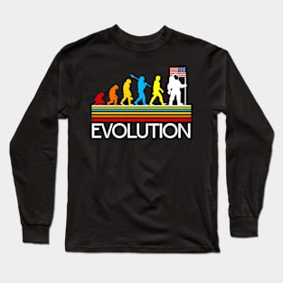 Funny Astronaut Evolution Long Sleeve T-Shirt